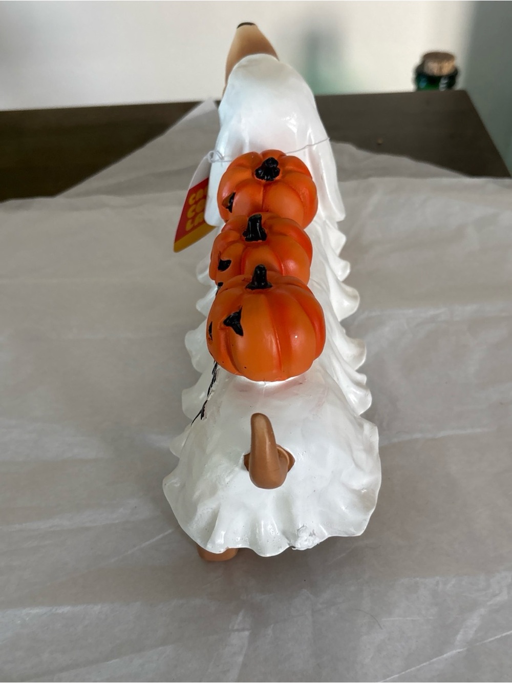 Ghost Dog Halloween Decor – Trick or Treat Dachshund with Jack-O’-Lanterns NEW - Picture 7 of 13